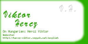 viktor hercz business card